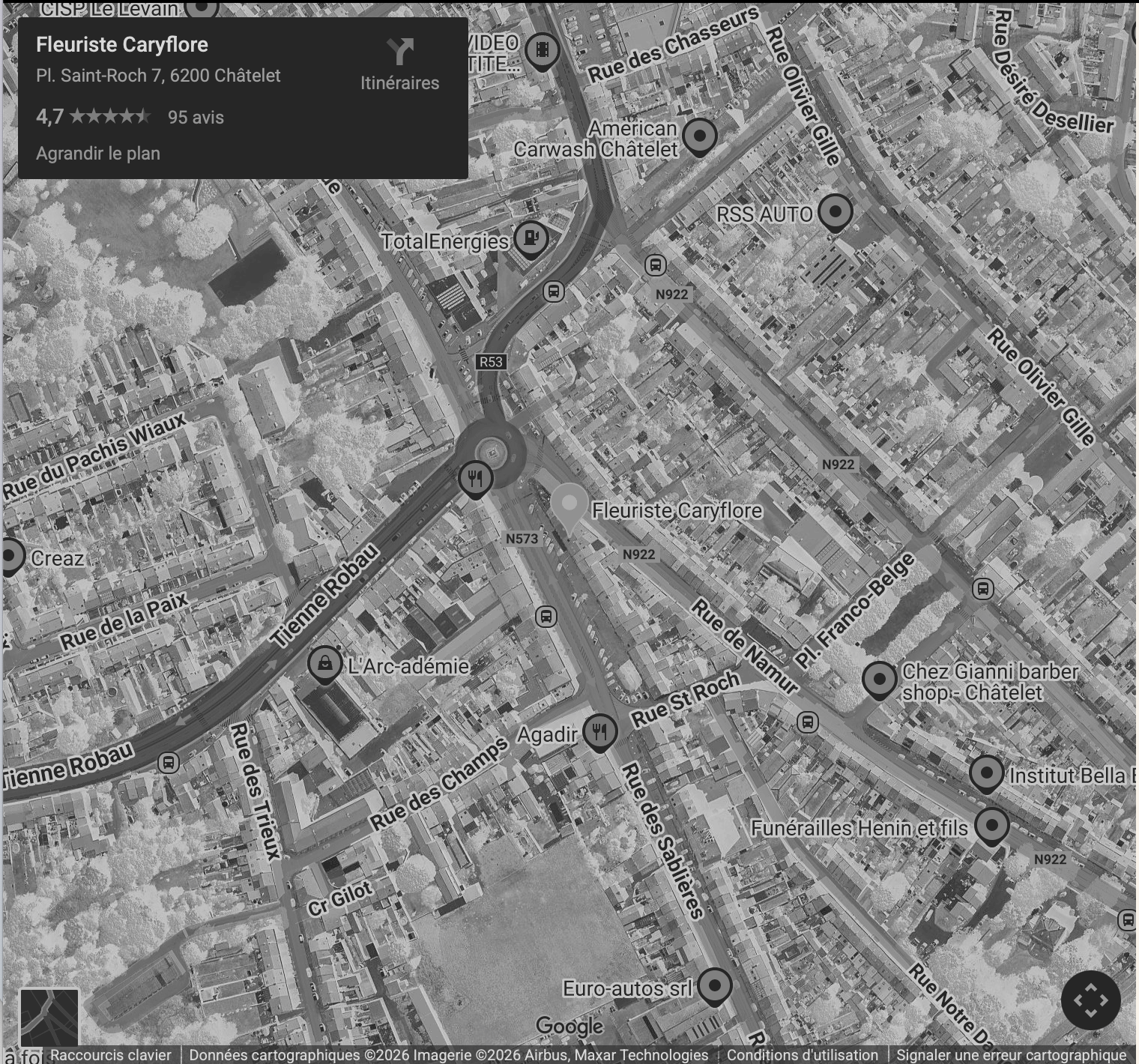 Localisation Caryflore